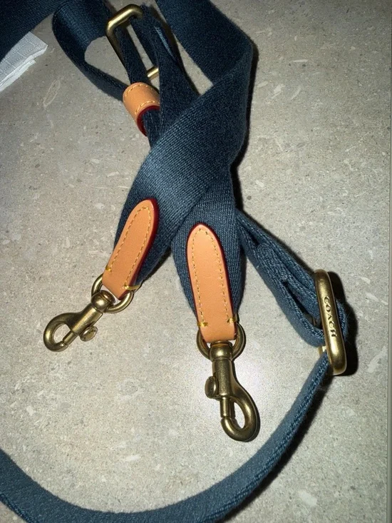 Coach Mini Cargo Denim Tote with Embroidered Logo - Picture 7 of 11